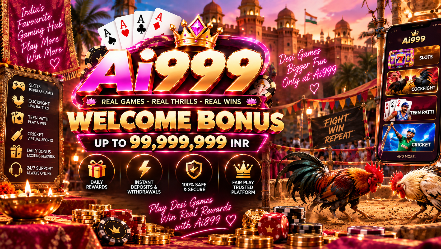 Ai999 Game homepage banner placeholder